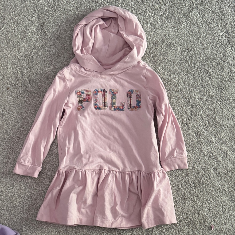 Polo by Ralph Lauren Light Pink Hooded Dress